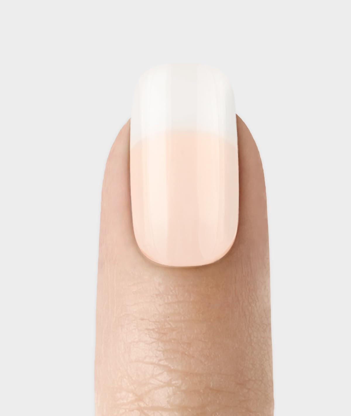 Salon Acrylic Press On Nails, Nail glue included, Cashmere, French, Medium Size