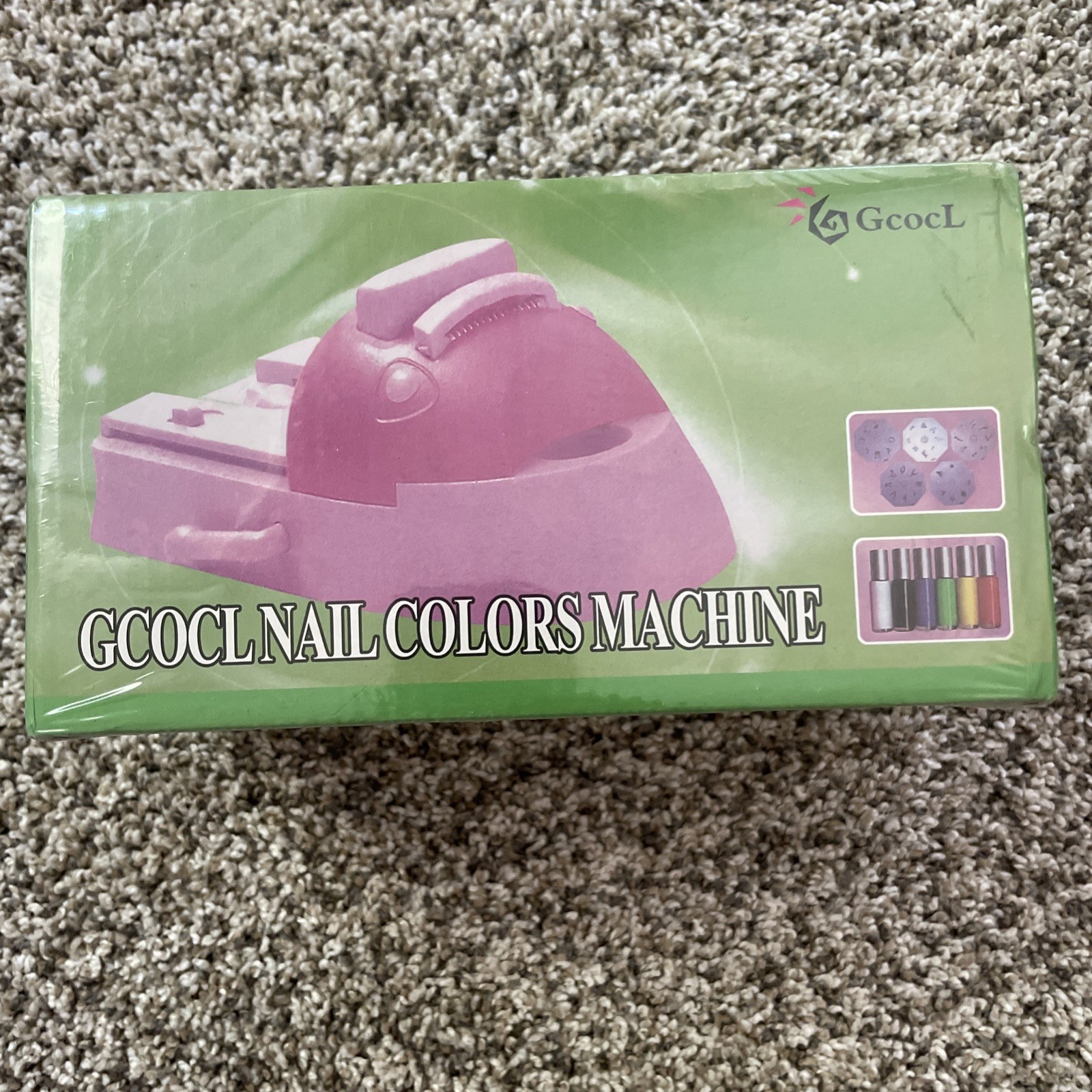 GCOCL nail Colors Machine INCLUDES NAIL POLISH AND STICKERS WITH MACHINE NEW