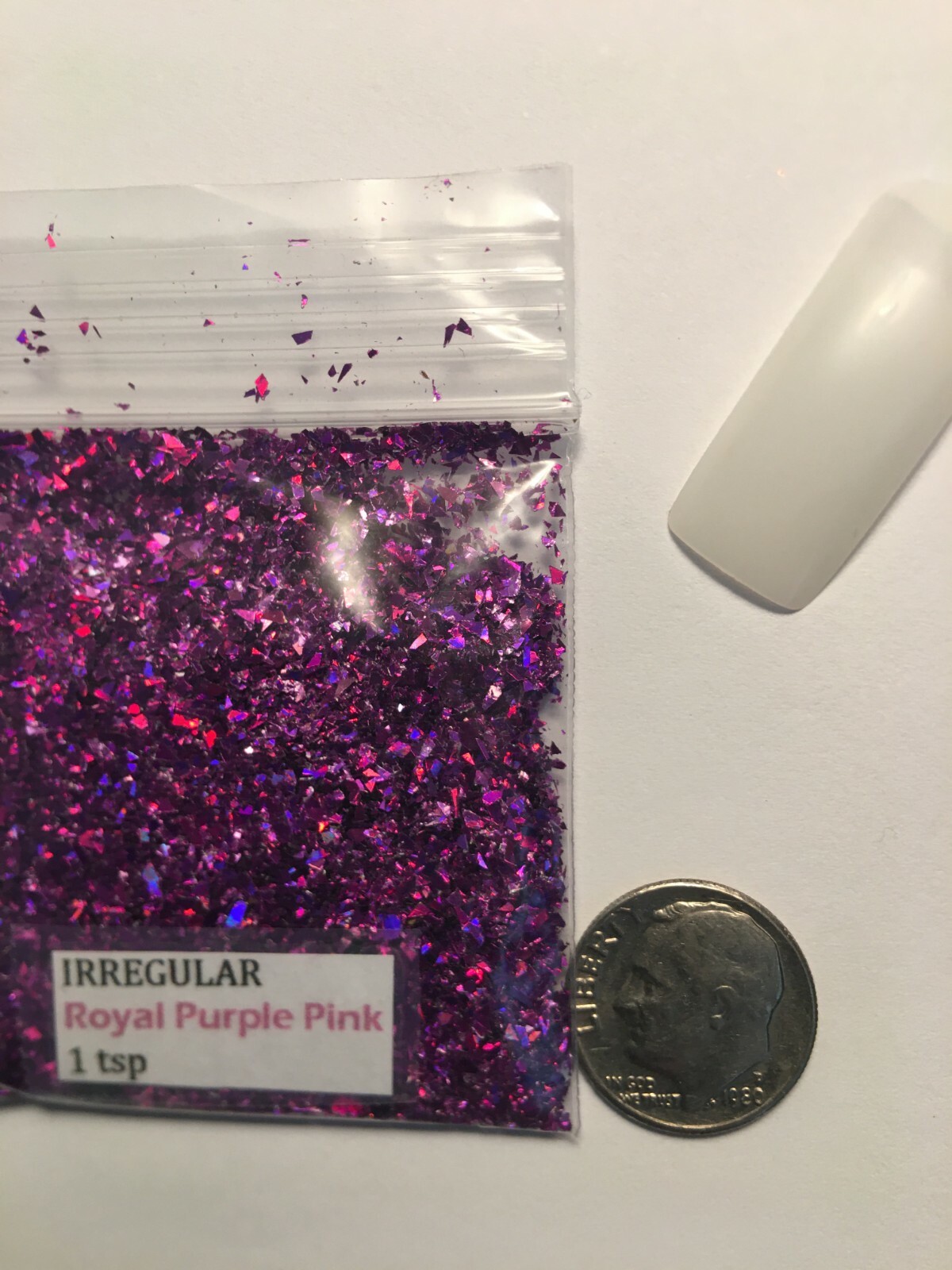 Solvent Resistant IRREGULAR shape Glitter(Royal Pink Purple) Nail Art FaceCrafts