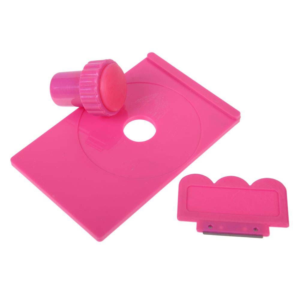 SHANY Stamping Nail Art Image Plate Holder/Scraper/Stamper – All in one set