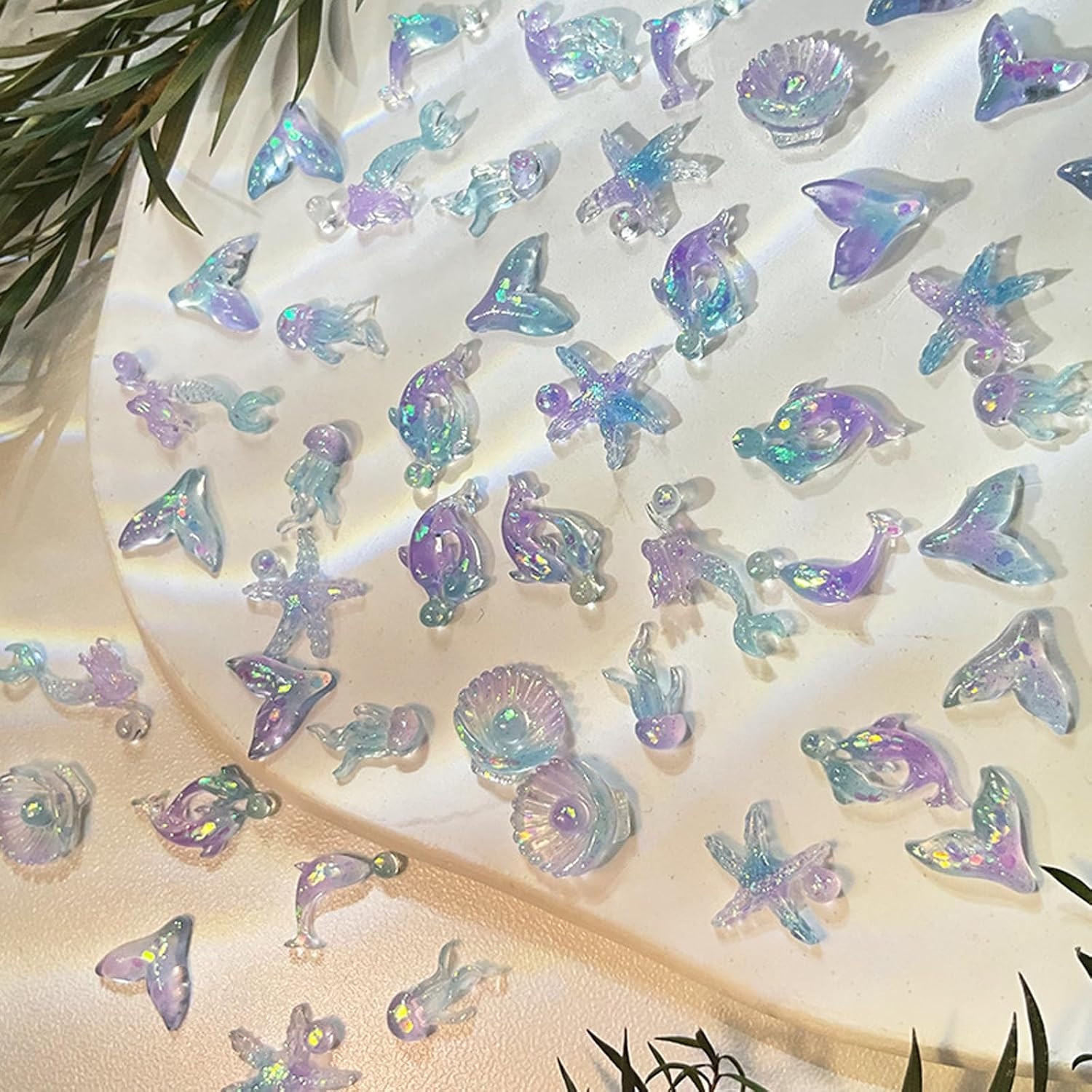 100Pcs Heart Nail Charms Mixed Colors Kawaii Nail Charms 3D Resin Love Hearts Rh