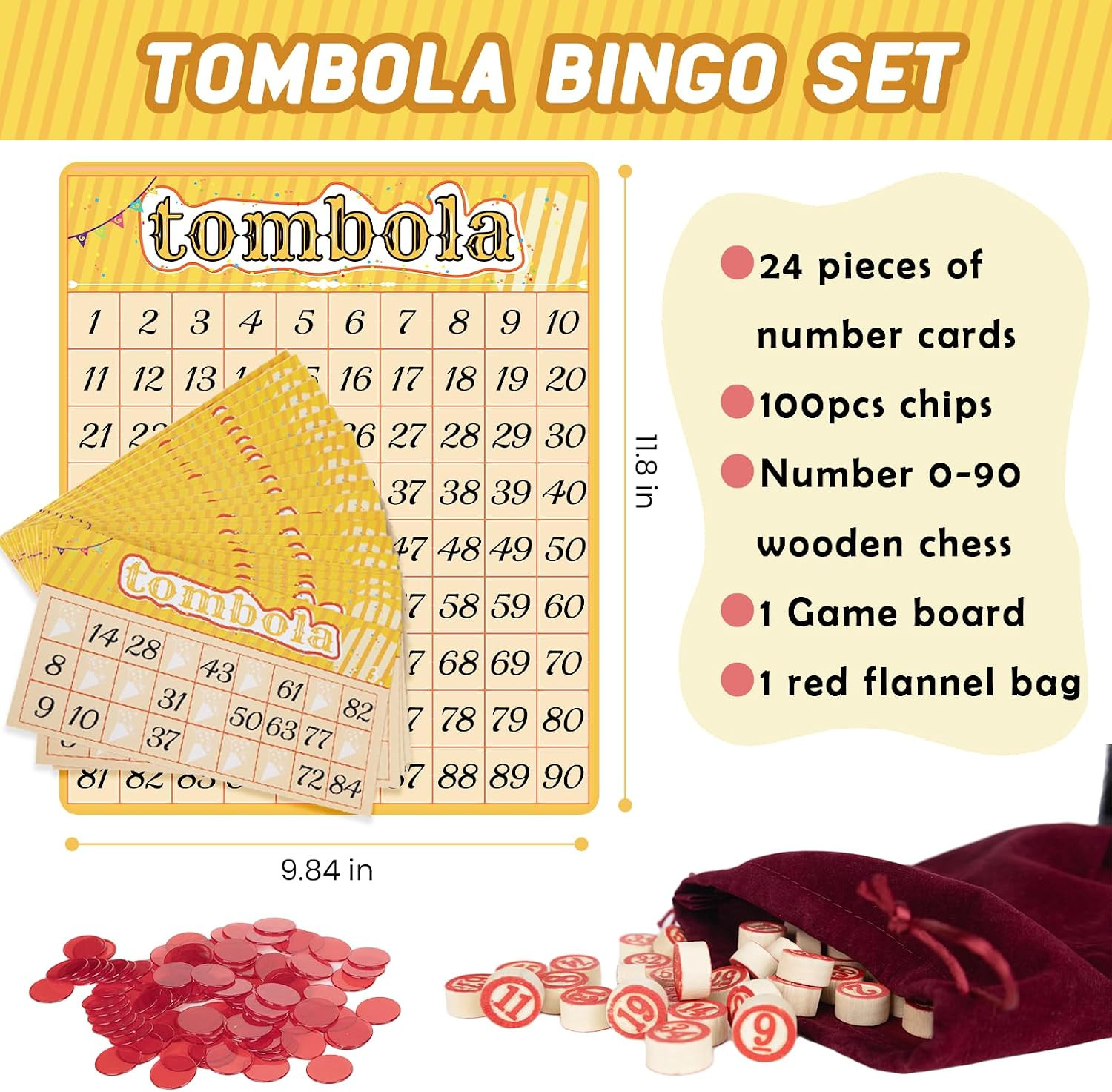 Tombola Bingo Game,Vintage Tombola Italian Game,Russian Lotto