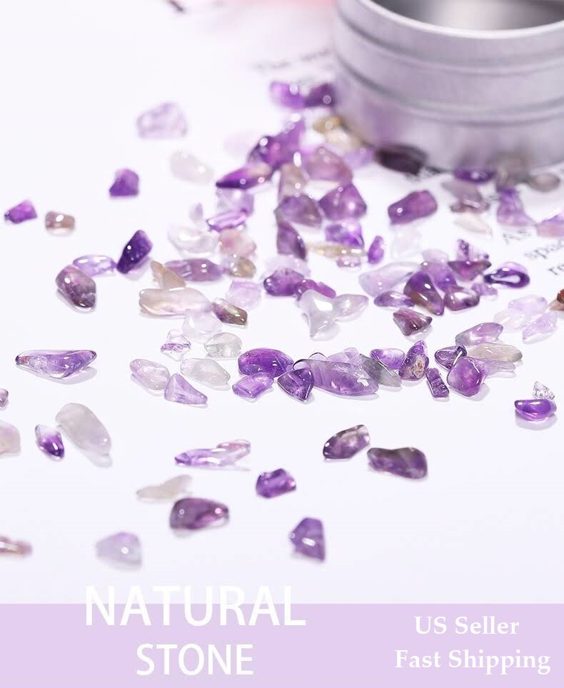 4g 1-7mm New 3D Nail Art Natural Cystal Rock Quartz Jade Gem Stone DIY Decor