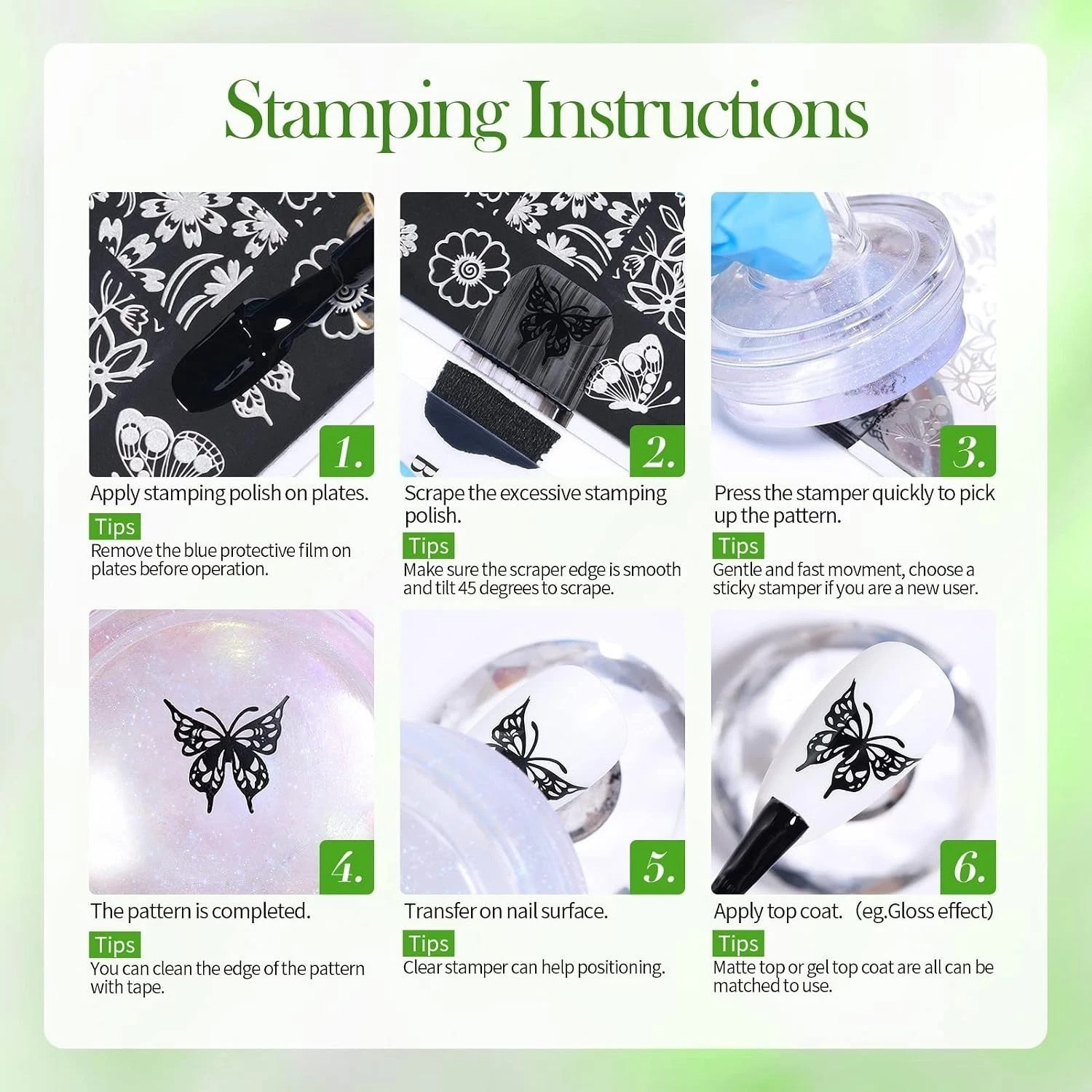 24 Color Bulk Nail Art Stamping Polish with Holographic and Chameleon Finishes