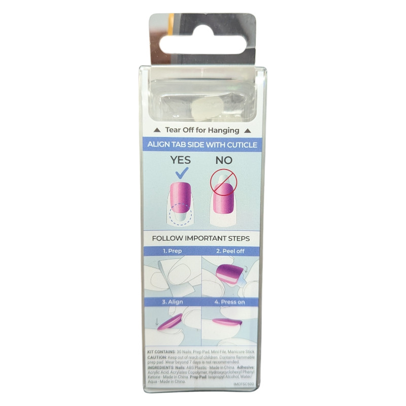 KISS imPRESS Color FX, – No Glue Mani, Peel & Press – IMCF19 Universal