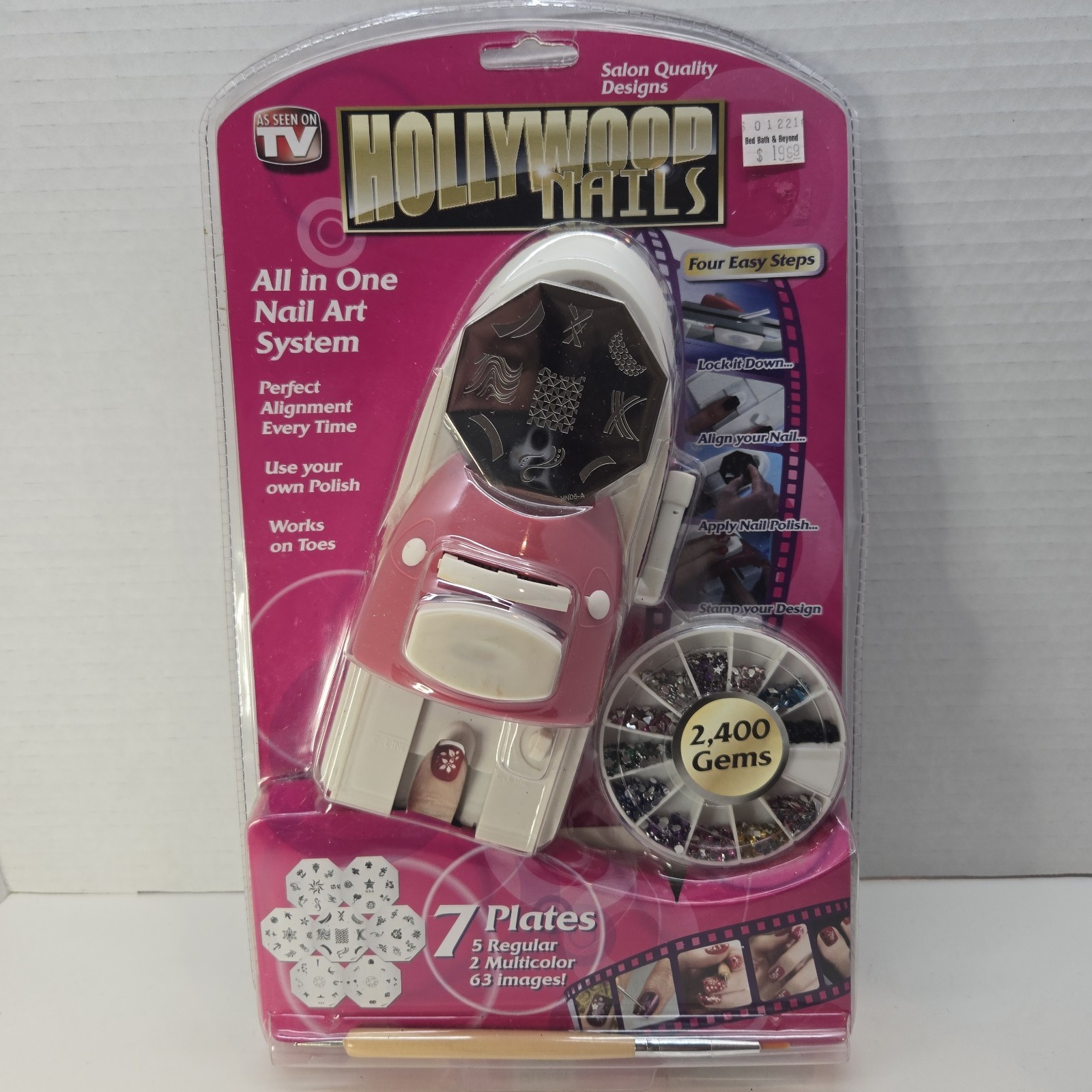 Brand New Inventel Hollywood Nails All In One Nail Art System Kit As Seen On TV