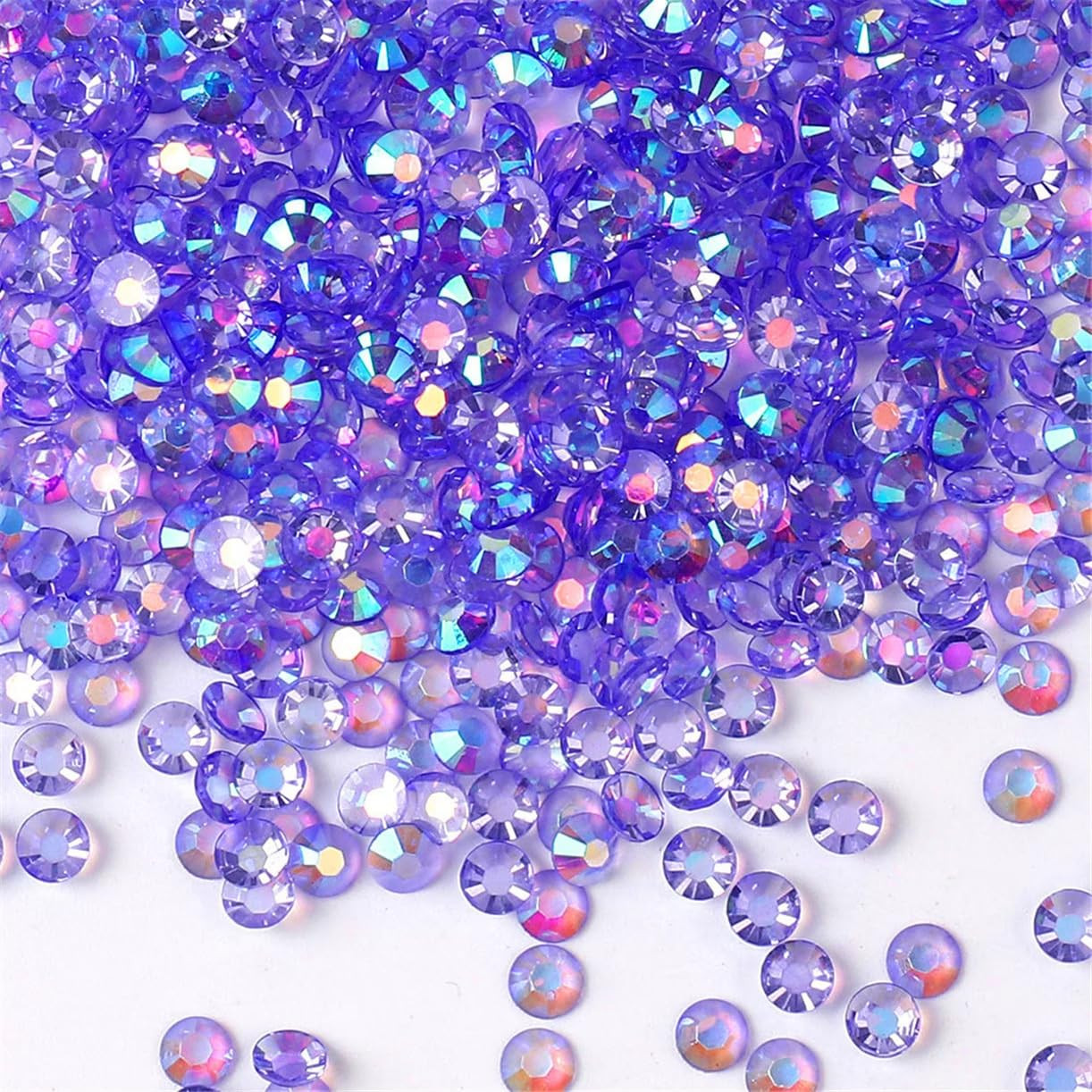 3000 Pieces SS12 3Mm Flatback Rhinestones AB Clear round Gems Crystals for Nail
