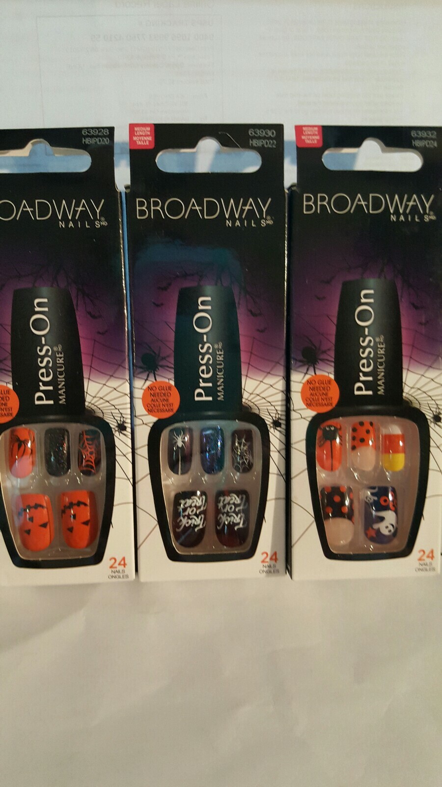 3 Broadway Nails By Kiss Halloween Press On Manicure 63928 Haunting & more LOT