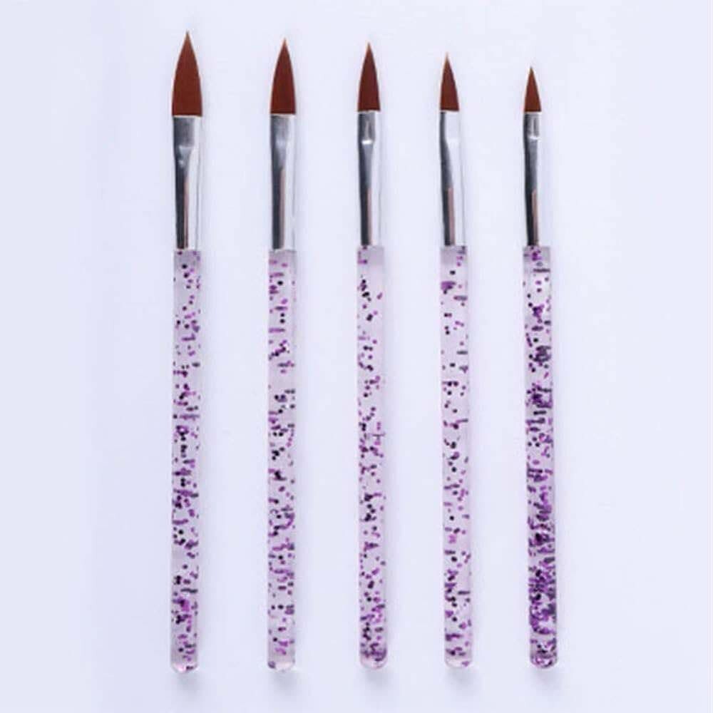 Beauty Artists Nail Art Brush Set 5pck Different Size Nail Art Brush Fast Post