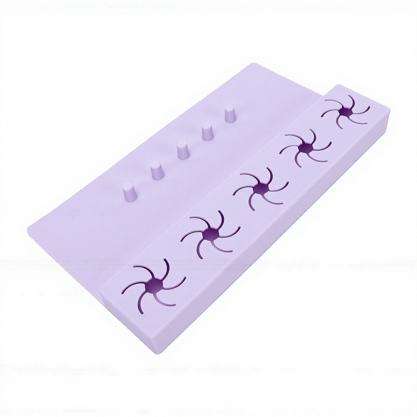 2 In 1 Silicone Nail Hand Rest Mat Anti Spill Holder For Home