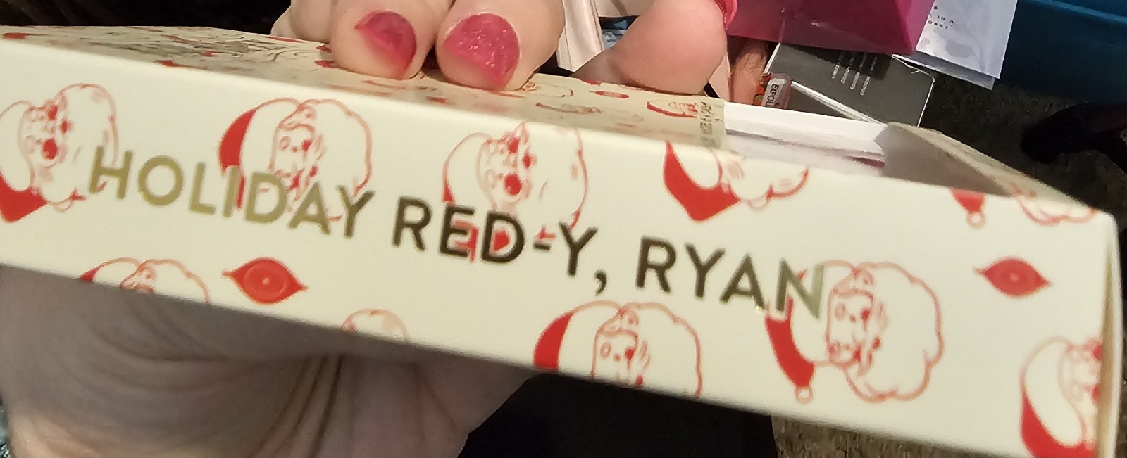 Red Aspen Nail Dashes Holiday Red-y Ryan