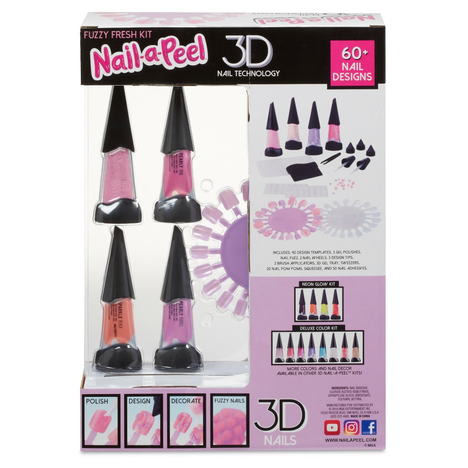 New 3D Nail Art Manicure Tips DIY Decoration Polish New Nail-a-peel