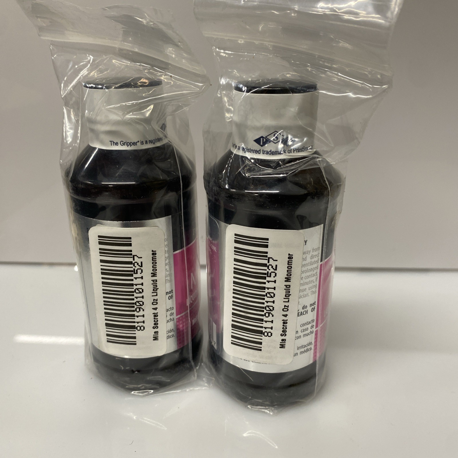 2X Mia Secret Professional Acrylic Nail System Liquid Monomer 4 Fl Oz