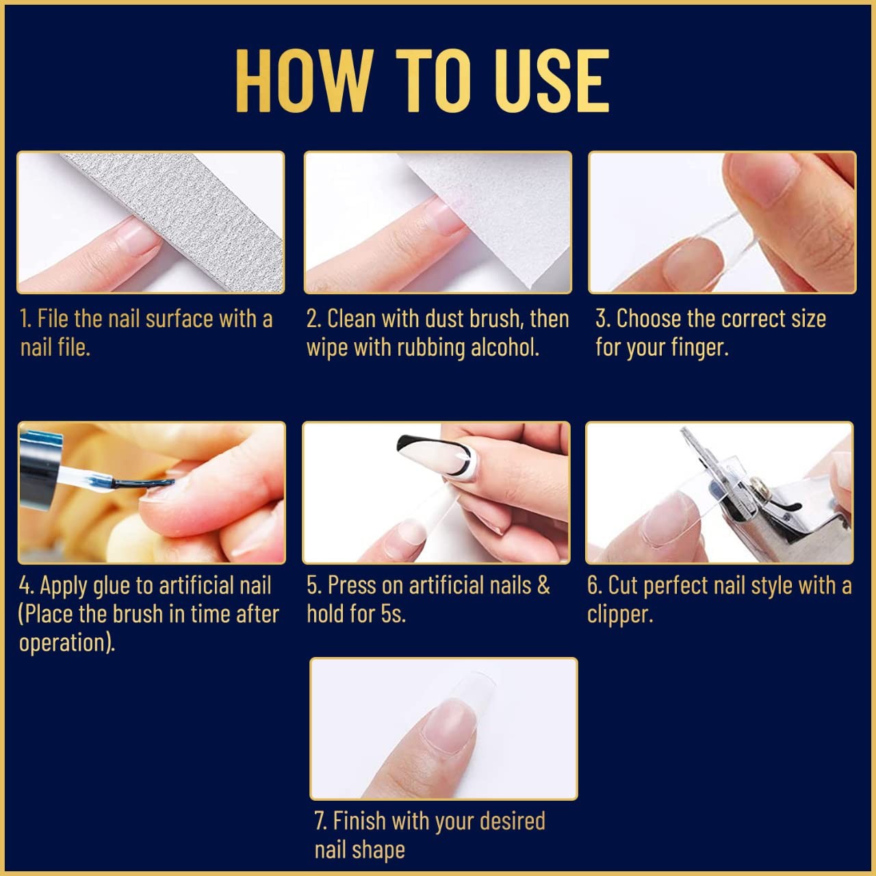Valitic Strong Nail Glue and Strengthener for 0.33 Fl Oz (Pack of 4), Clear