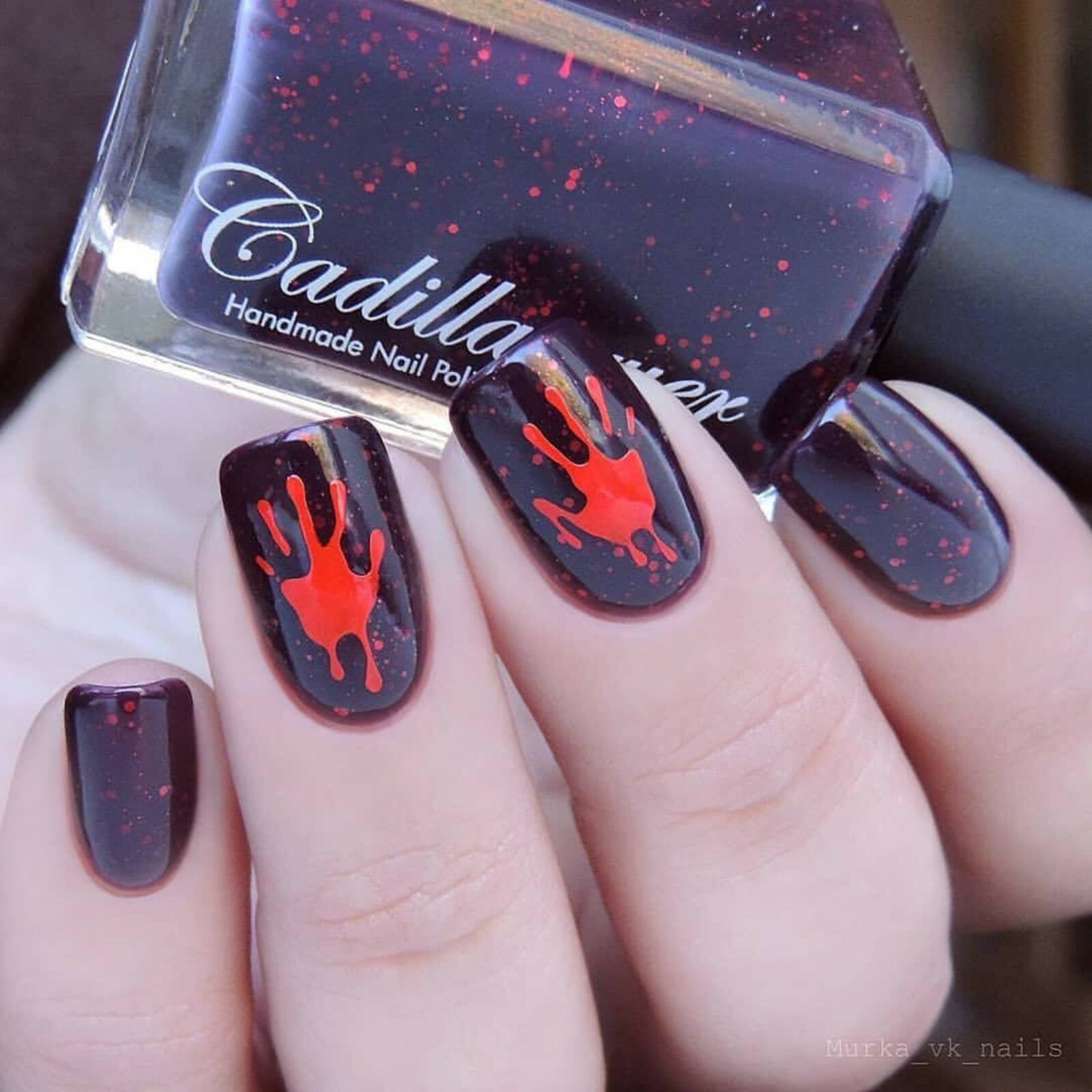 Bloody Hands Stencils for Nails, Halloween Nail Stickers, Nail Art, Nail Vinyls