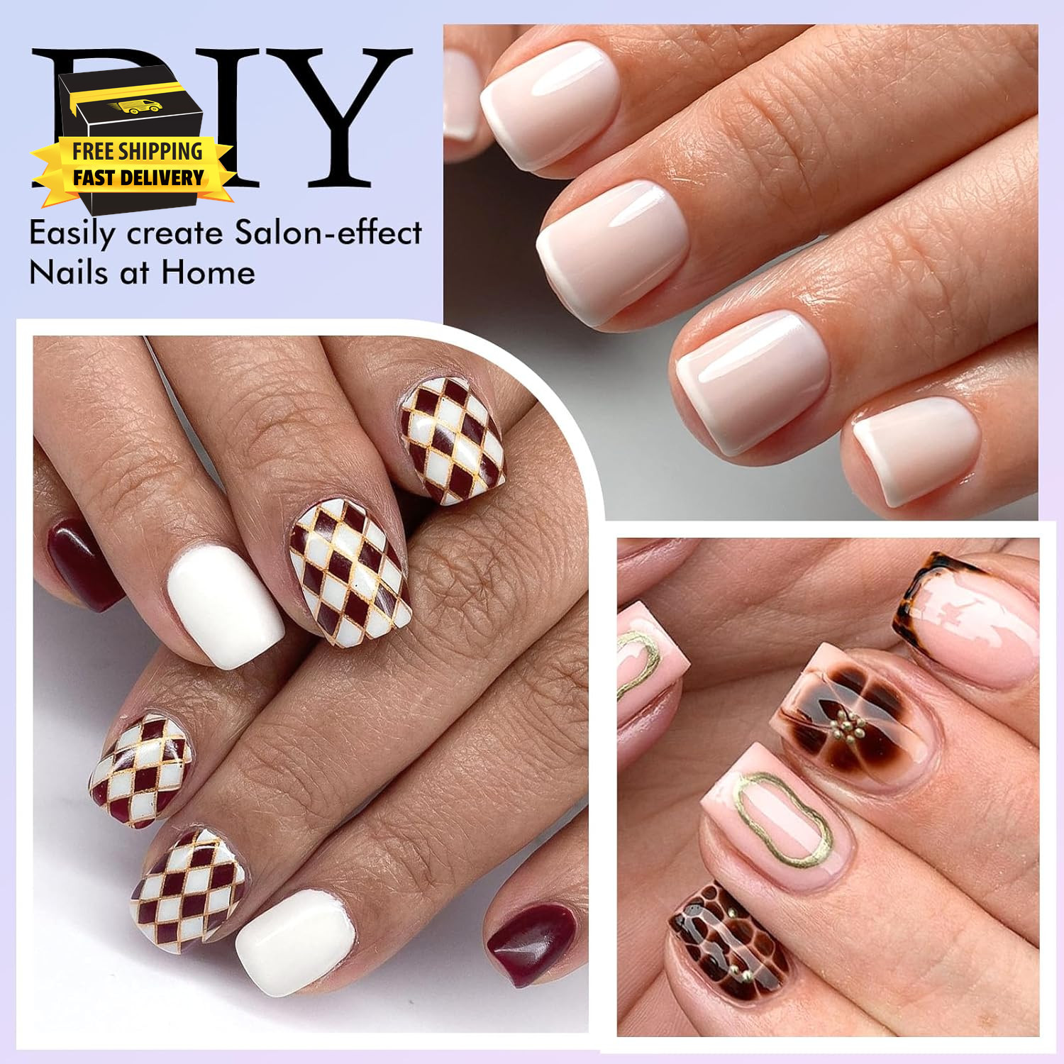 360Pc Extra Short Square Nail Tips, Soft Gel Nail Tip Square Fake Nails Artifici