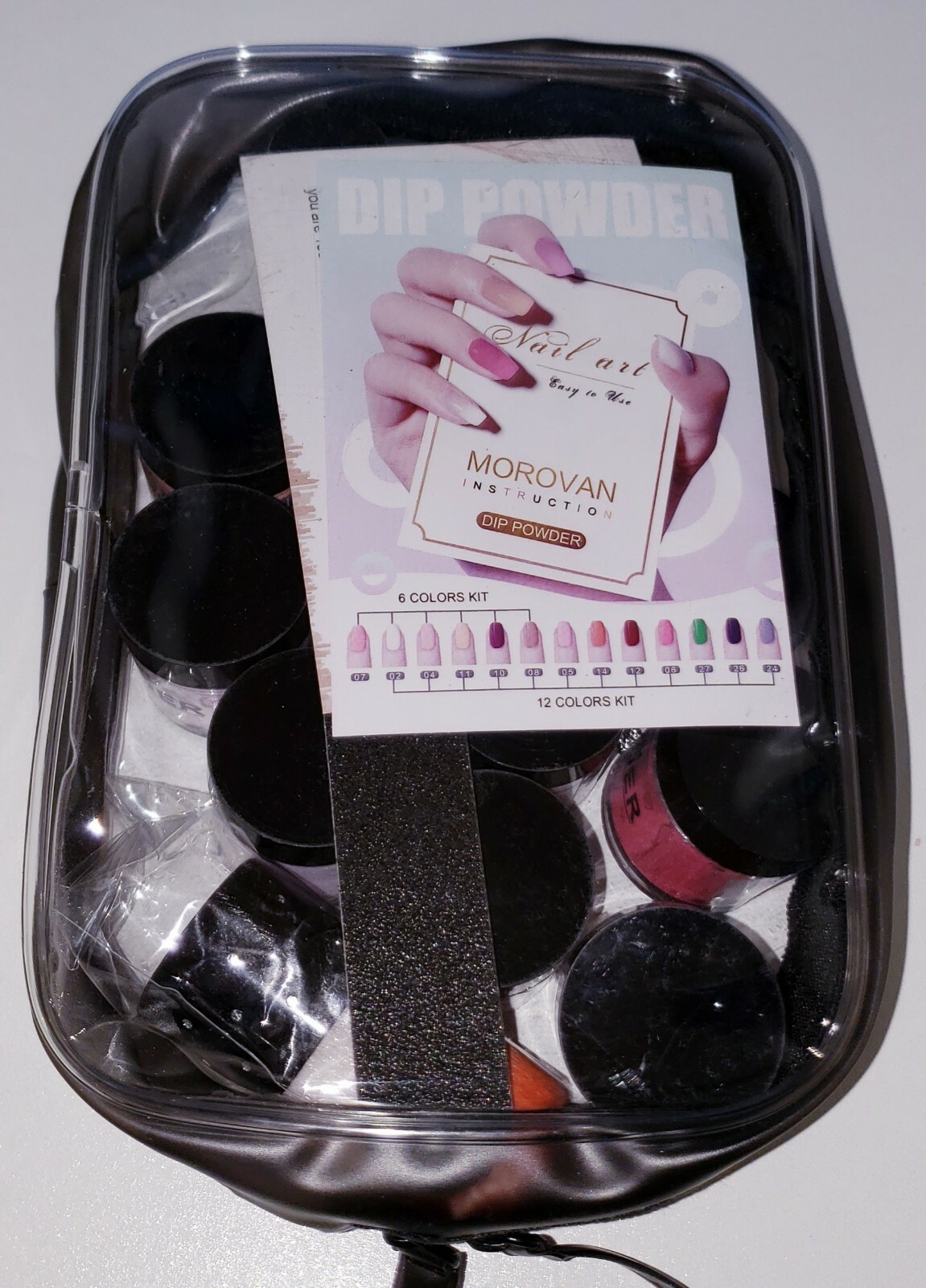 Morovan Dip Powder Nail Set – 12 Color Dipping Powder for French Nail & MORE