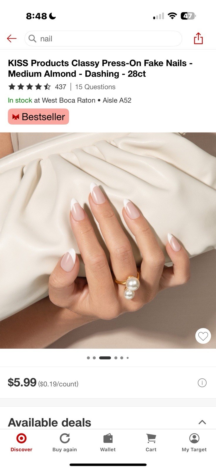 KISS Press-On Nails Gel Fantasy Magnetic Velvet & Bare But Better Ombre TruNude