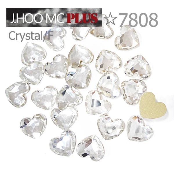J.HOO Crystal 7808 Heart Flat Back Rhinestones 5×4.5mm Nail Art (10pcs)