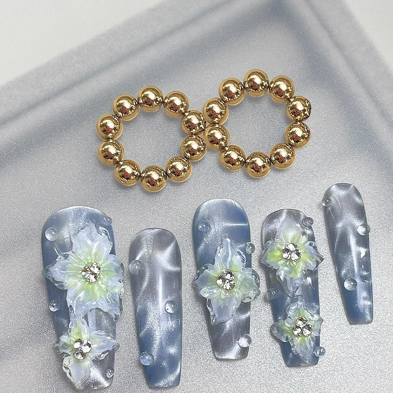 10/20PCS Water Ripple Cat Eye Magnetic Gel Beads Nail Art Magnet Tool DIY
