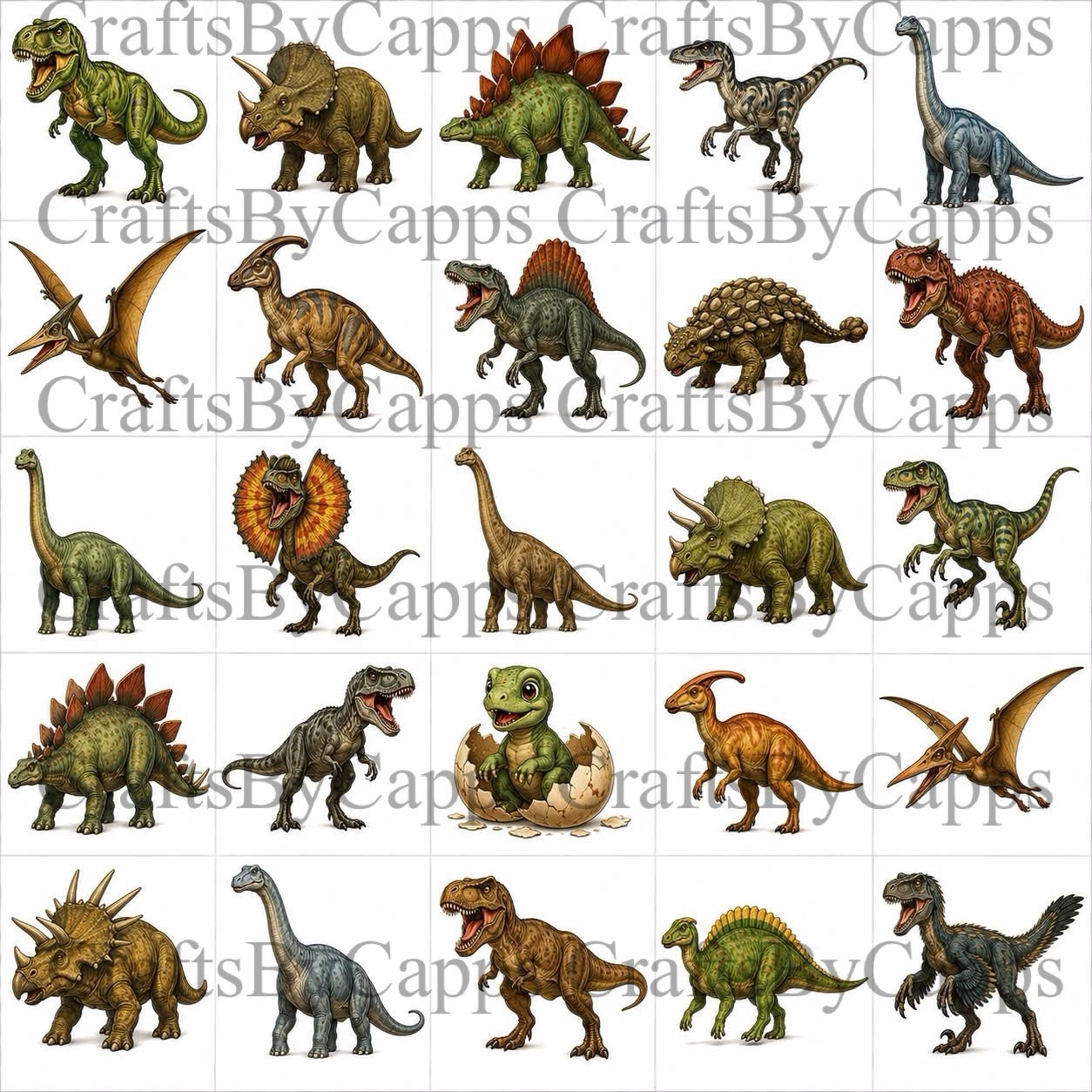 Dinosaur Waterslide Finger Nail Decals Instructions Bonus (set of 50) KC