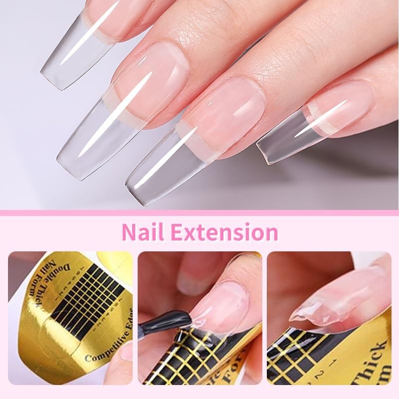 Born Pretty Nail Glue for Tips, 6 in 1 Gel 6 1 Tips