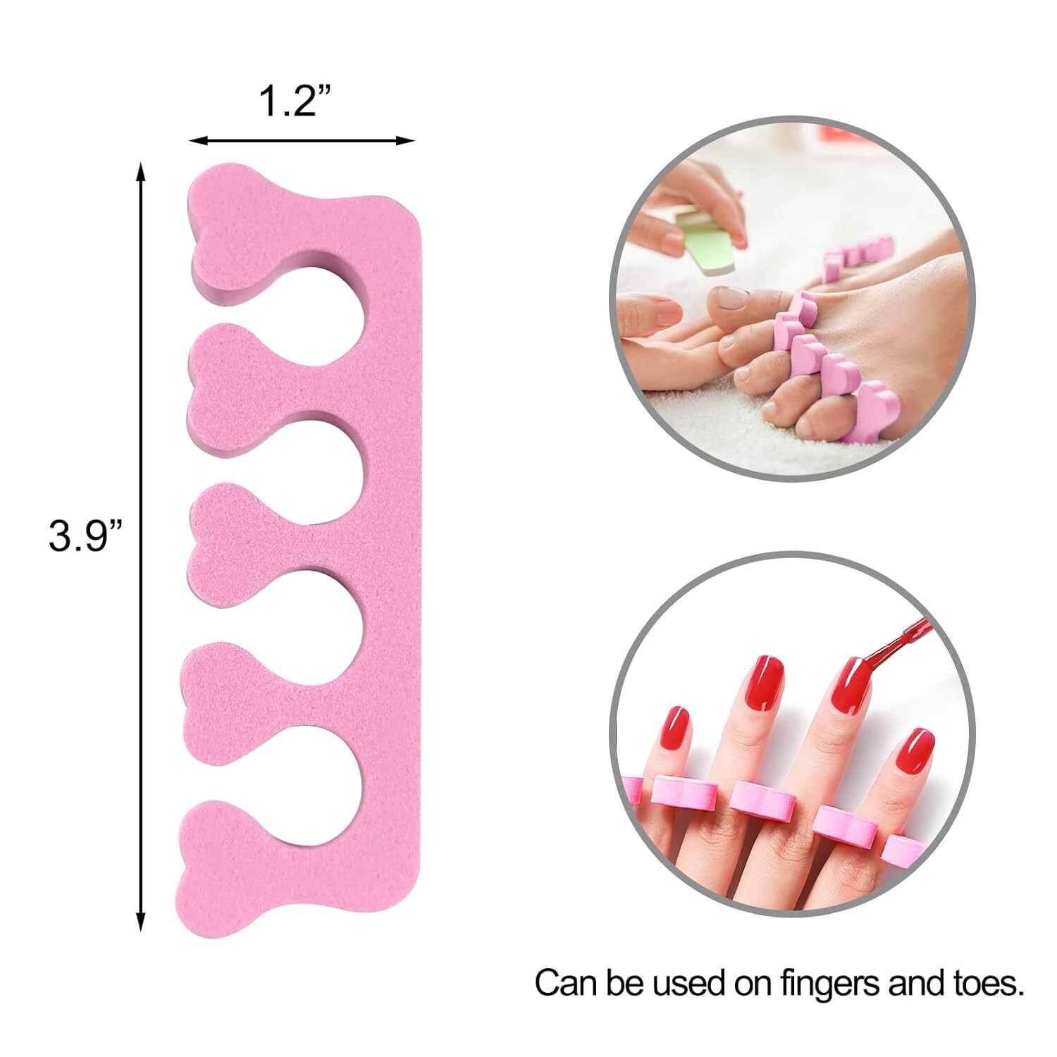 2pcs Sponge Toe Separators Soft Finger Separators Toe Divider Spacer ⭐️⭐️⭐️⭐️⭐️