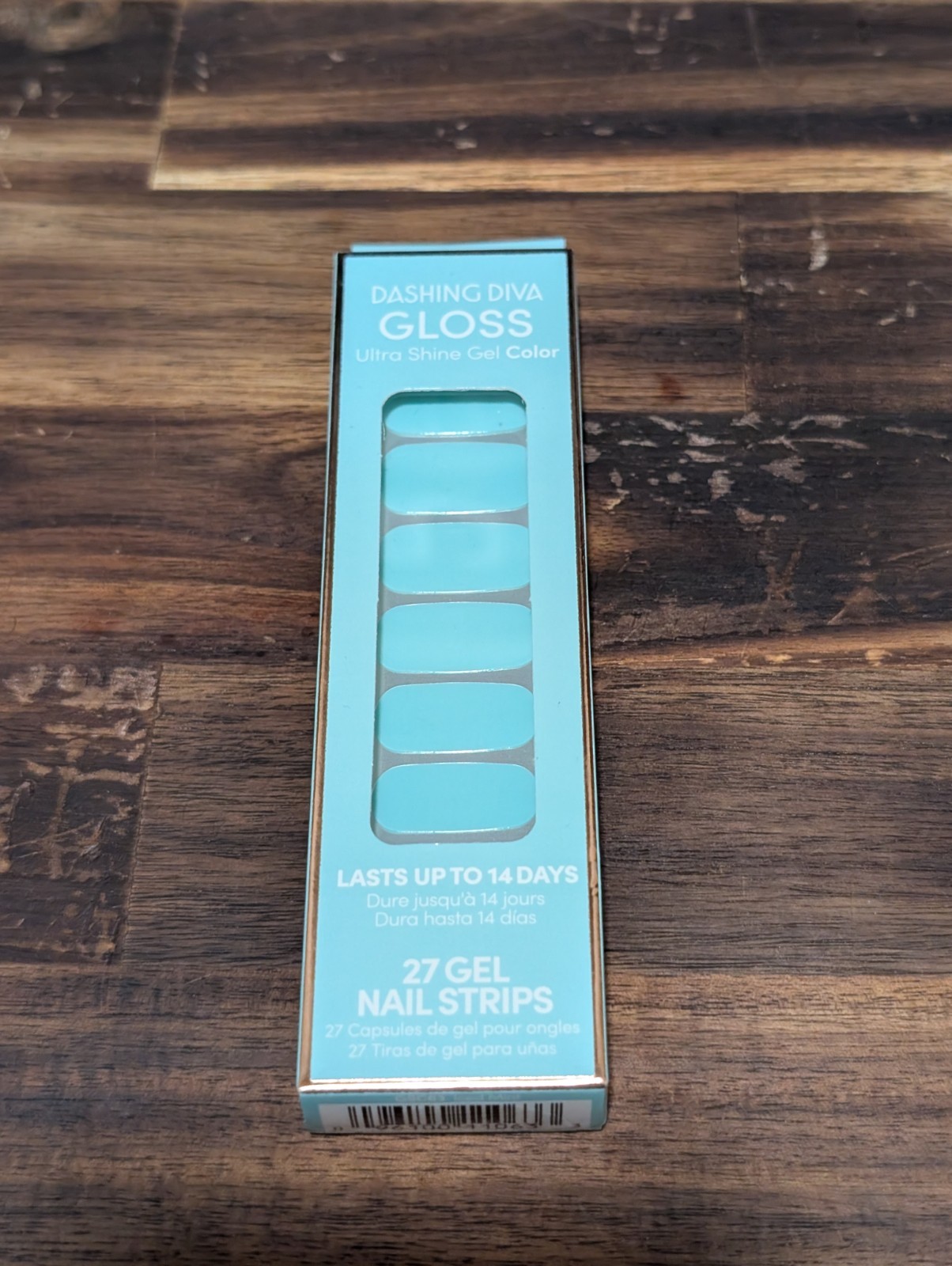 Dashing Diva Gloss Gel Nail Strips & Expressions Nail Stickers – Blue/Teal Pink