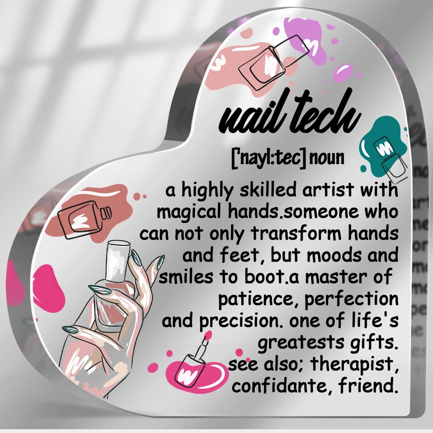 Nail Tech Gifts for Women, Thank You Gifts for Nail Tech, Manicurist Birthday…