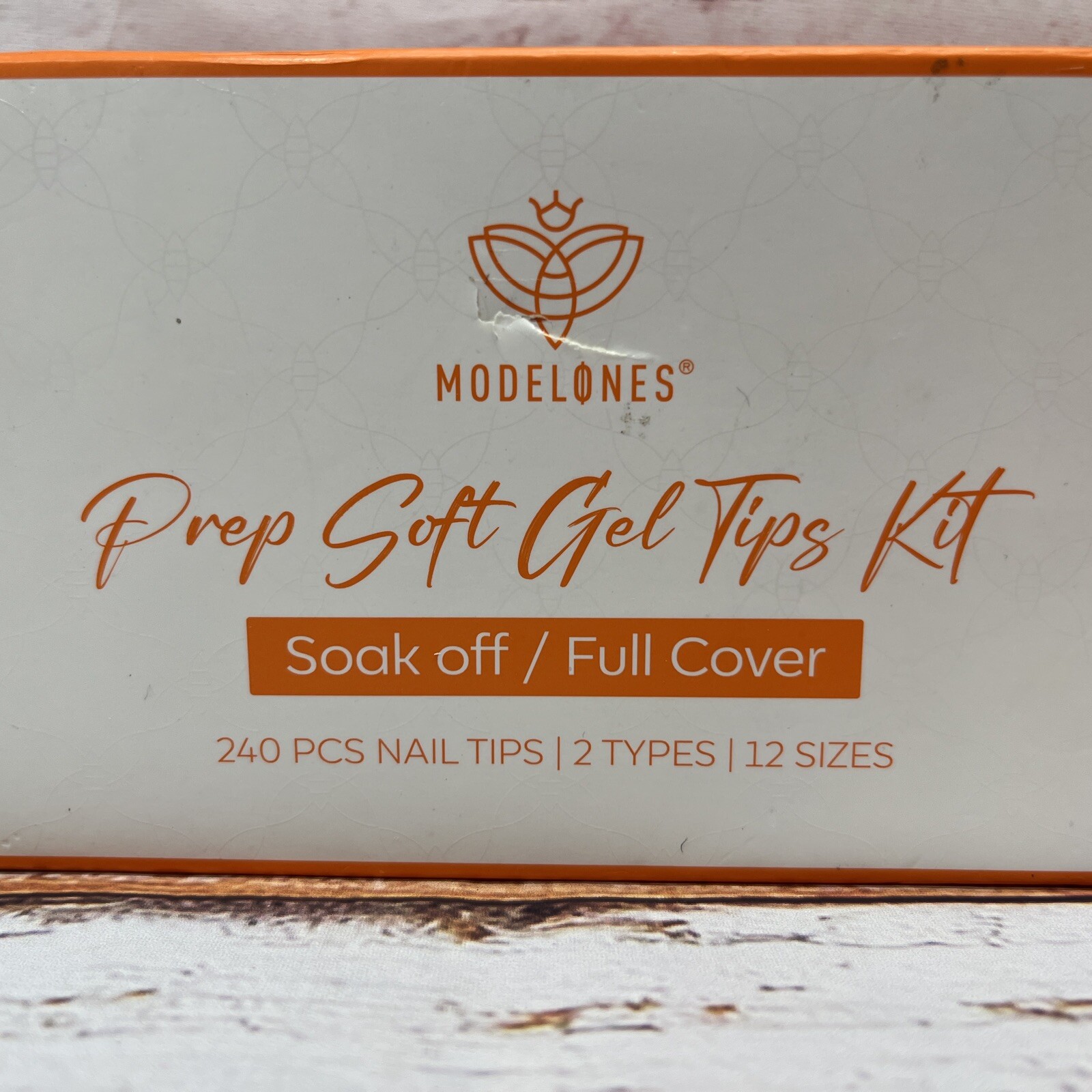 MODELONES Prep Soft Gel Tips Kit 240pcs nail tips.Soak Off Full Cover