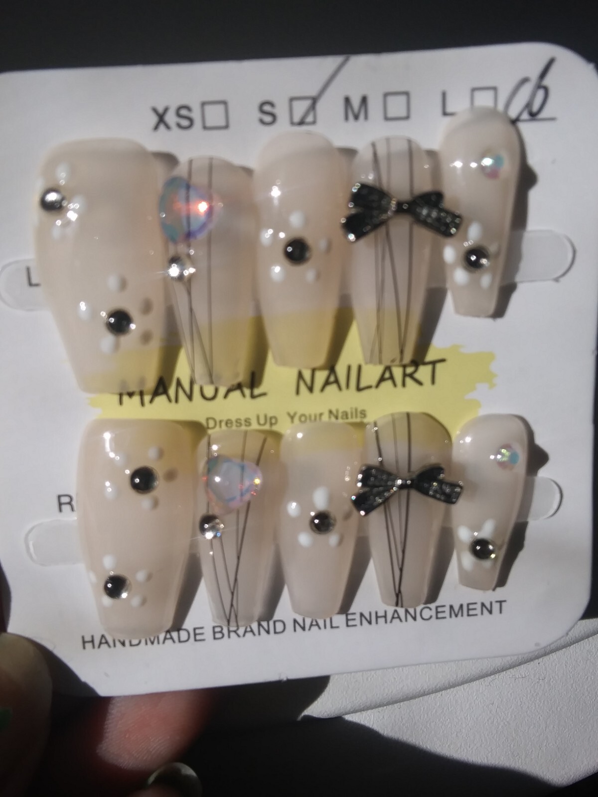 Handmade Press On Nails Size S/ M