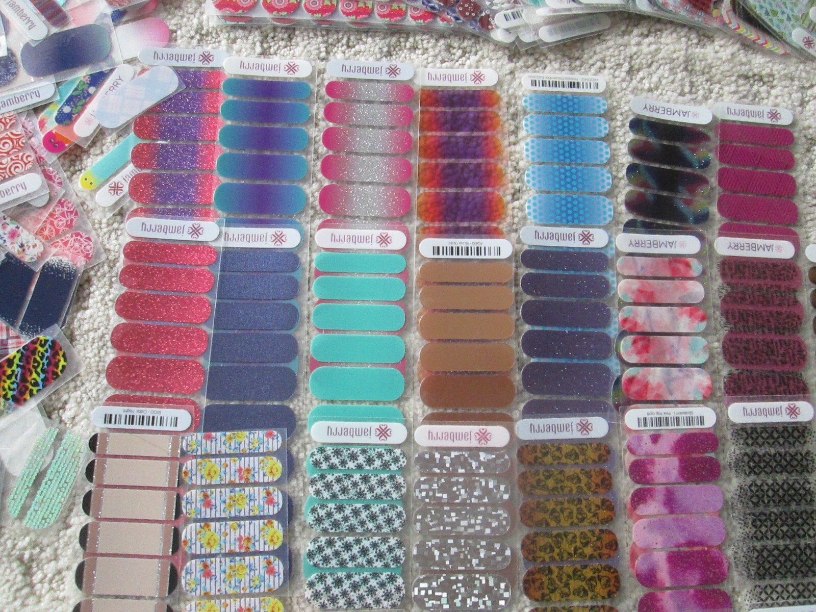 Jamberry Huge Nail 112 Half Sheets/ 10 Full Size/ Petite Juniors/ Tools/Partials