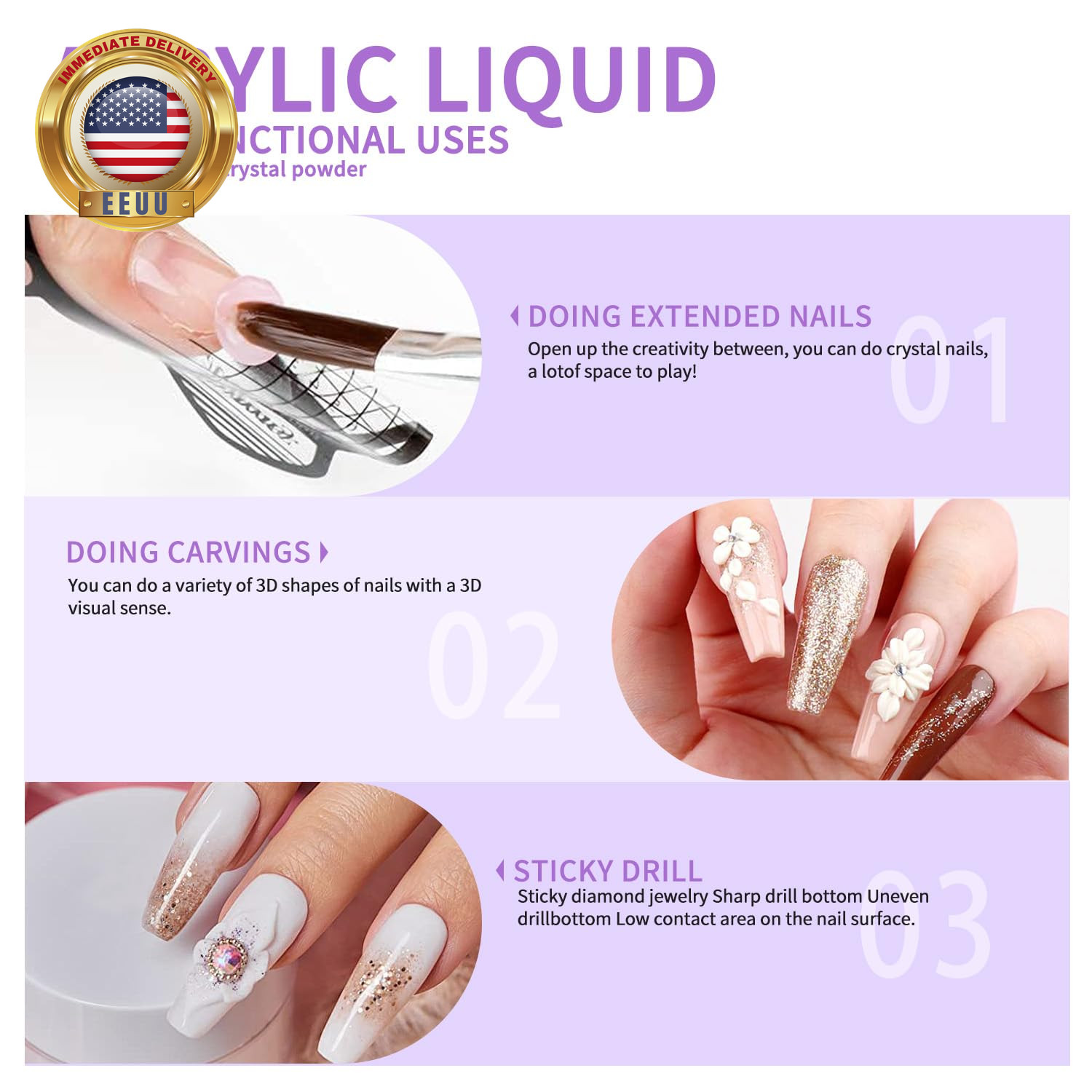 Arcylic Liquid Monomer 120Ml for Acrylic Nail Kit, Liquid Acrylic for Nails,Mono
