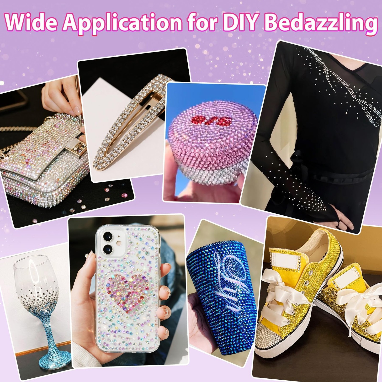40000Pcs Resin Jelly Rhinestones for Bedazzling Kit, 28 Colors 3mm Flatback G…