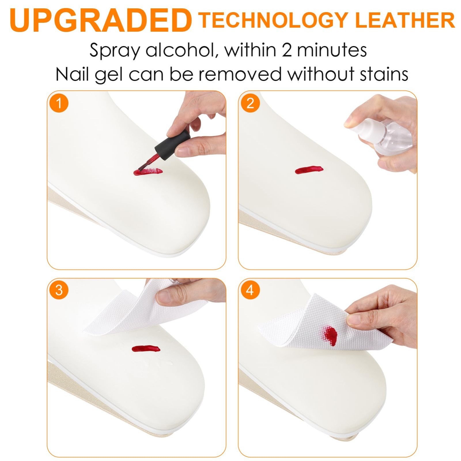 Upgraded Nail Tech Arm Rest Stand – 10° Inclined U-Shaped Manicure Holder, Non-S