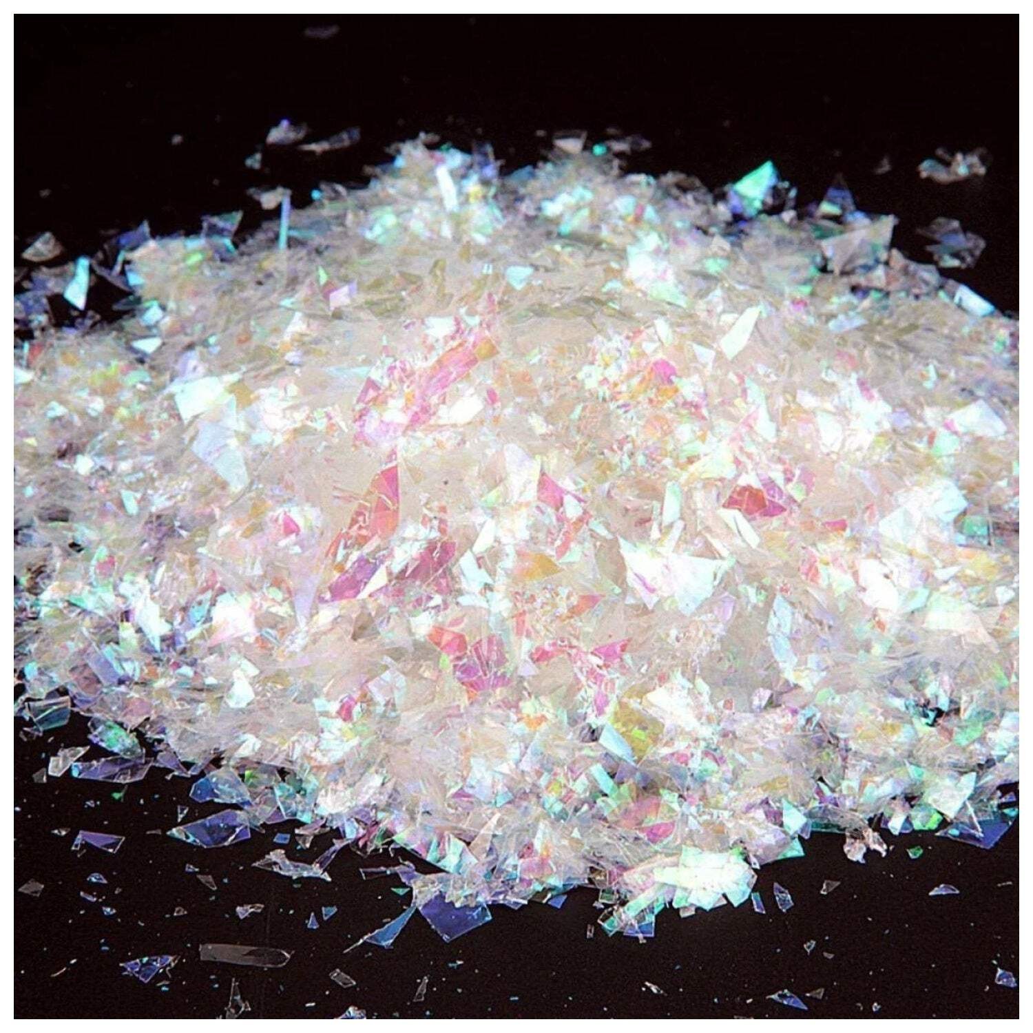 10g Holographic Nail Decoration Flakes Glitter DIY Nail Art 3D – Set A