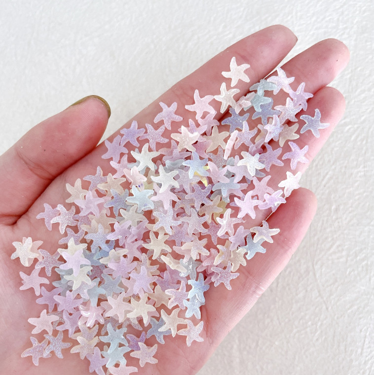 20pcs Colorful Starfish Resin Design Summer Beach Nail Art Decor NS52