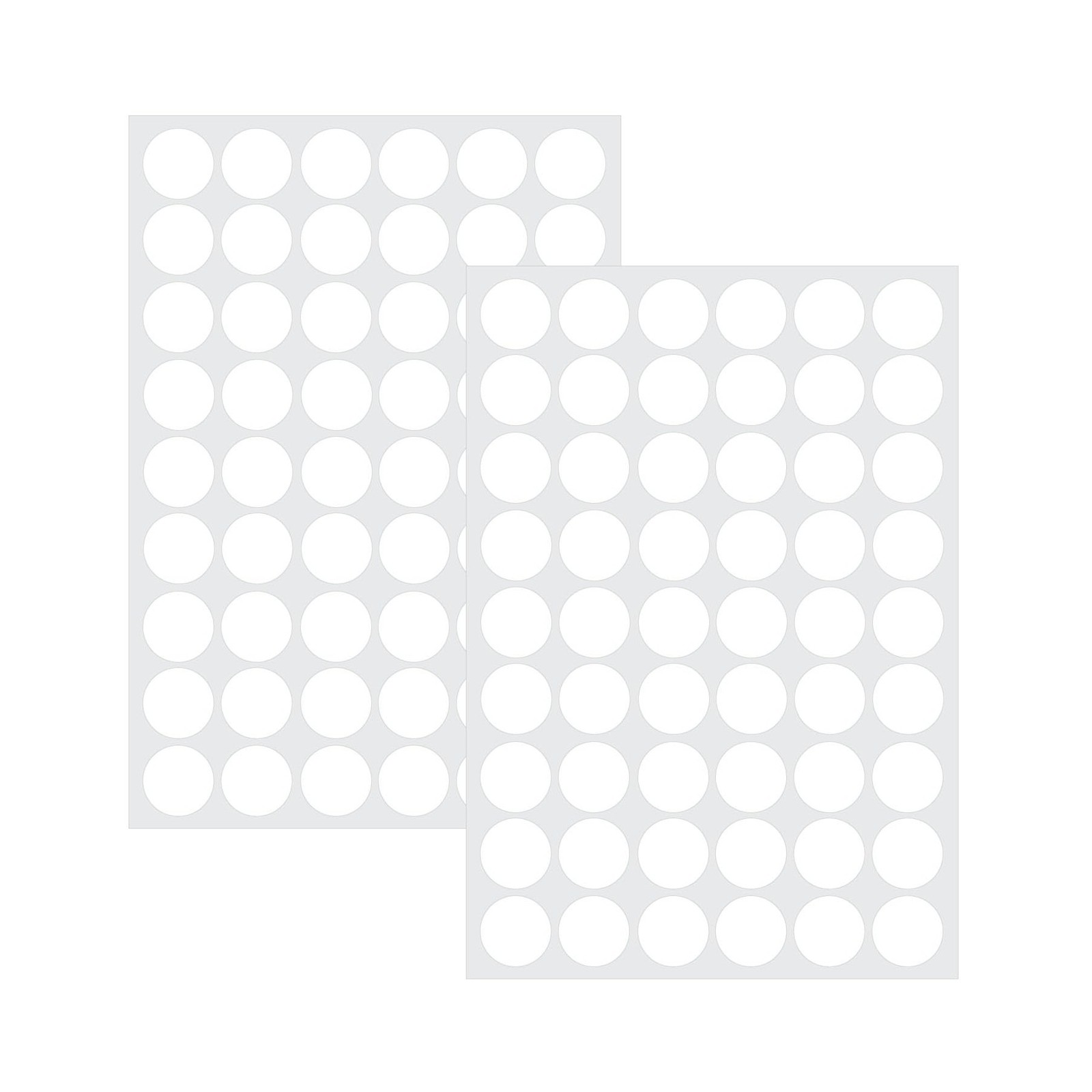 2 Sheets 108 Pcs Screw Hole Cover Stickers, 21 mm/0.8 Inch Self-Adhesive Whit…