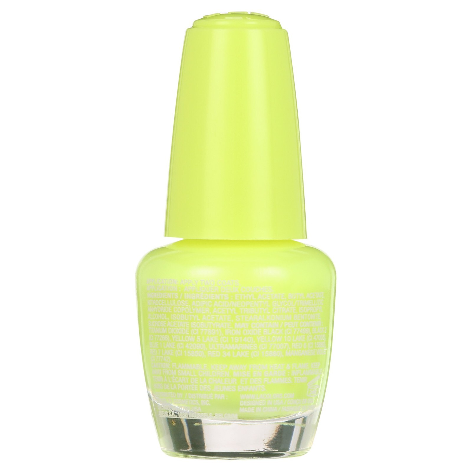 2 Pack L.A. Colors Creamy Neon Gel Nail Enamel Day Glow, 0.44 Fl Oz