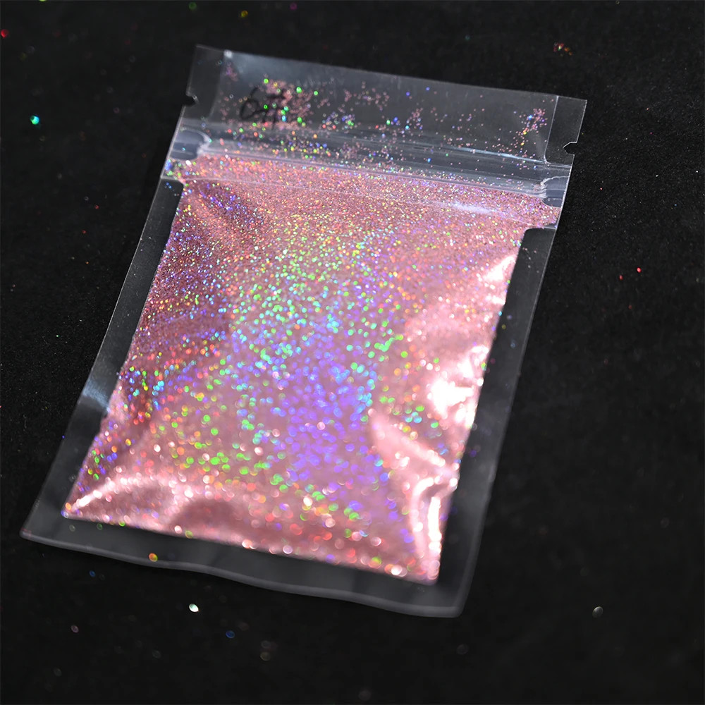 Laser Holographic Rainbow Nail Glitter 0.2MM Sparkly Nails Glitter Powder 10G/5G