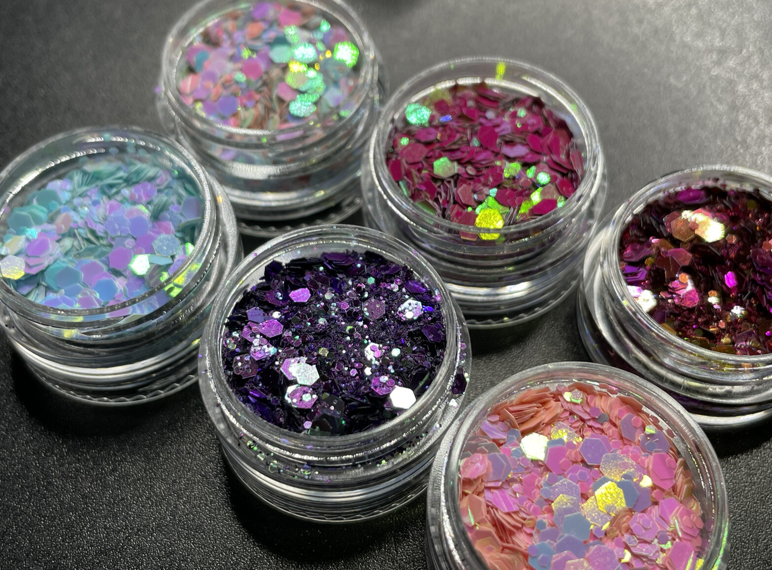 Nail Art Decoration Glitter Iridescent Sequins Laser Foils Flakes Nail Tips