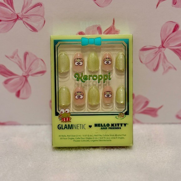 Glamnetic Keroppi and Friends Hello Kitty Collaboration Press On Nails