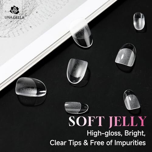 Short Oval Gel x Nail Tips, 312Pcs Pre-shaped Half Matte Short B0 – Short Oval