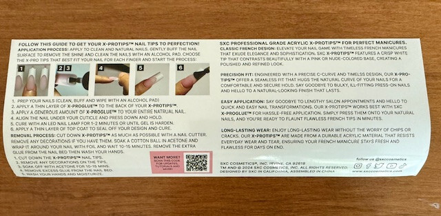 SXC Cosmetics X-Pro Tips Acrylic Soft Gel System FRENCH NAIL Skintone Nude NIB