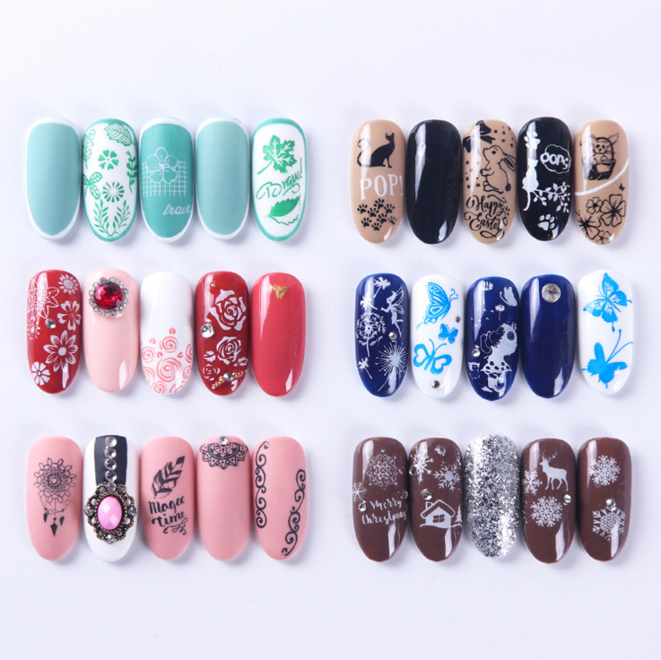 PICT YOU Halloween Xmas Stamping Plates Nail Art Stamp Templates Stainless Steel