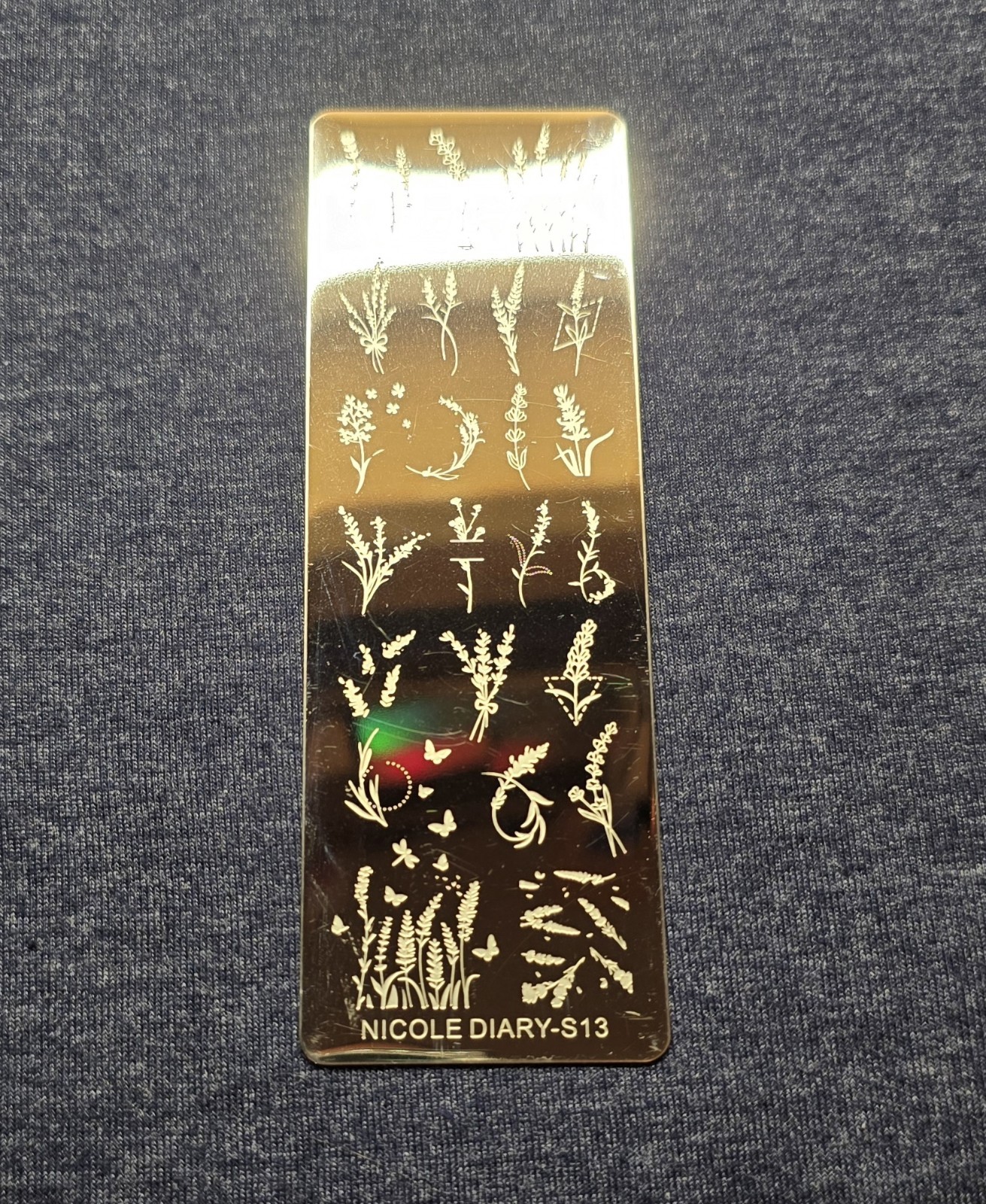 Nicole Diary S13 Nail Stamping Plate Floral Flower Horticulture Botanical Garden