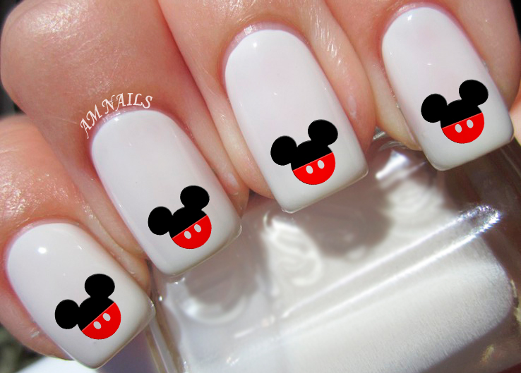 Mickey Mouse Pant Ears Nail Art Stickers Transfers Decals Set of 52 – A1214