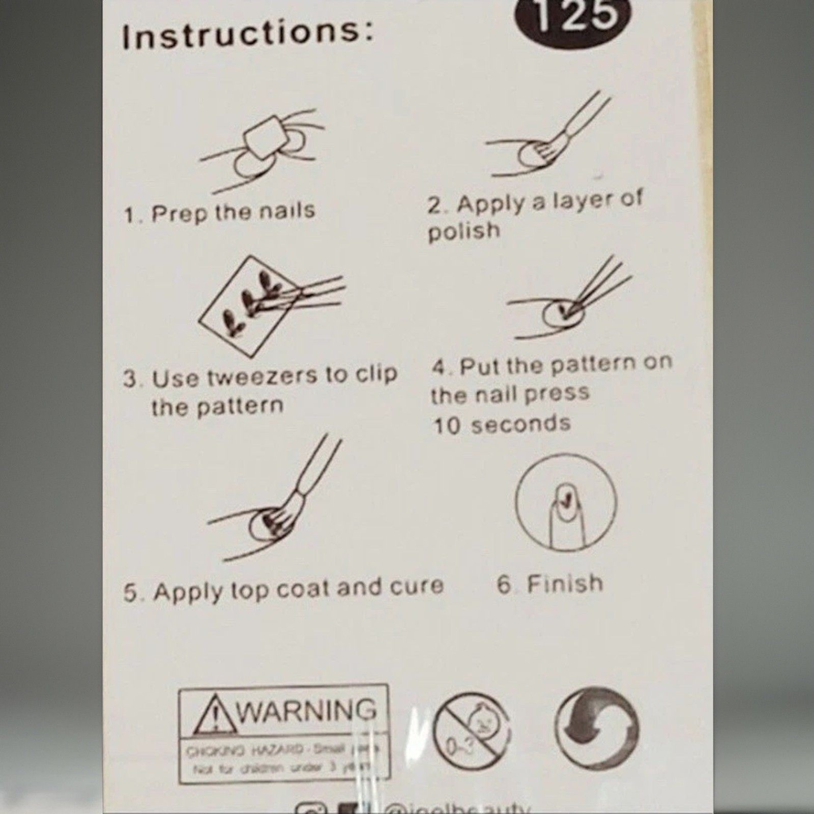 4 pack Nike Nail Art- Gold, Silver, Black, White