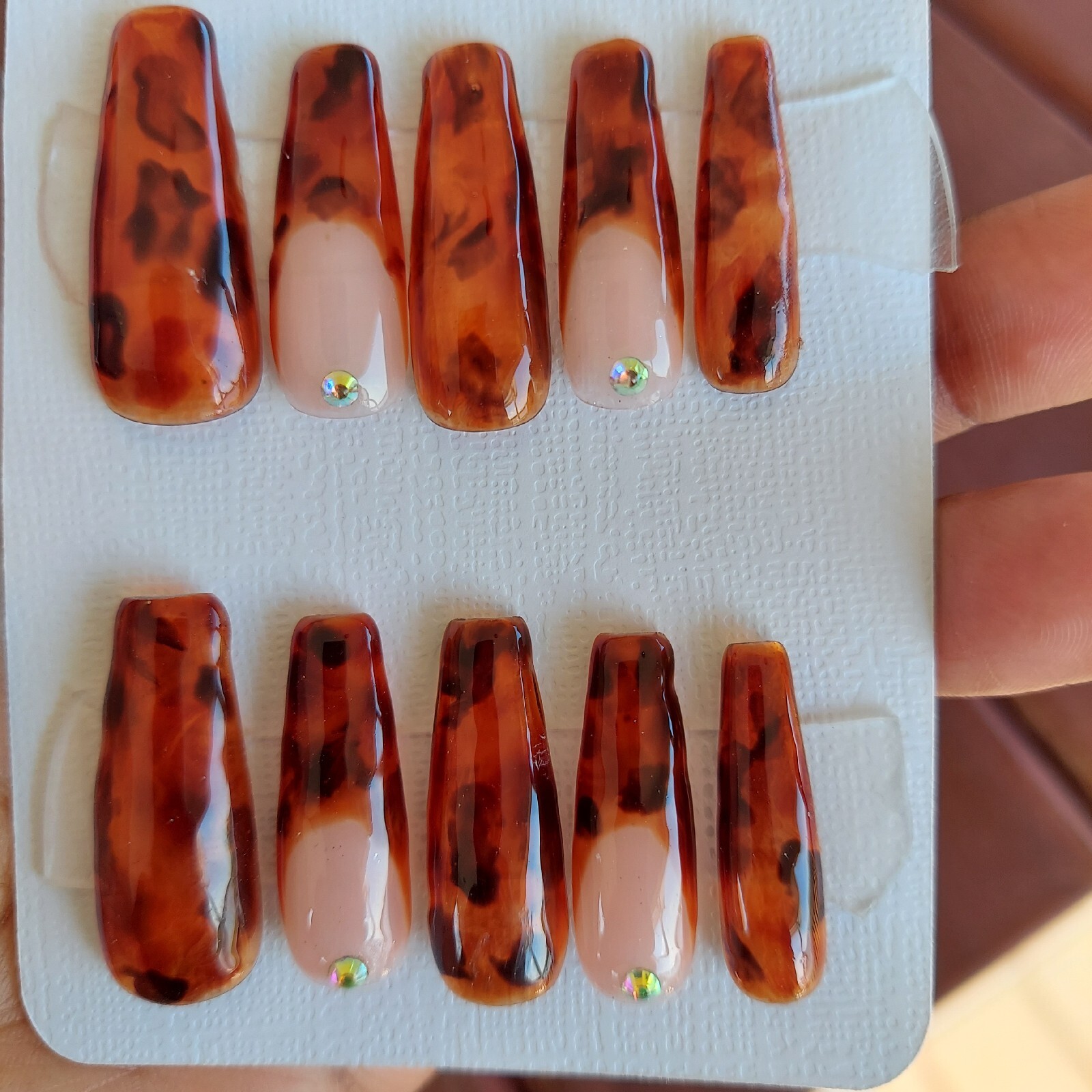 Tortoise Shell Nails Turtle Animal Print Nails Safari Nails Zoo Jungle Nails