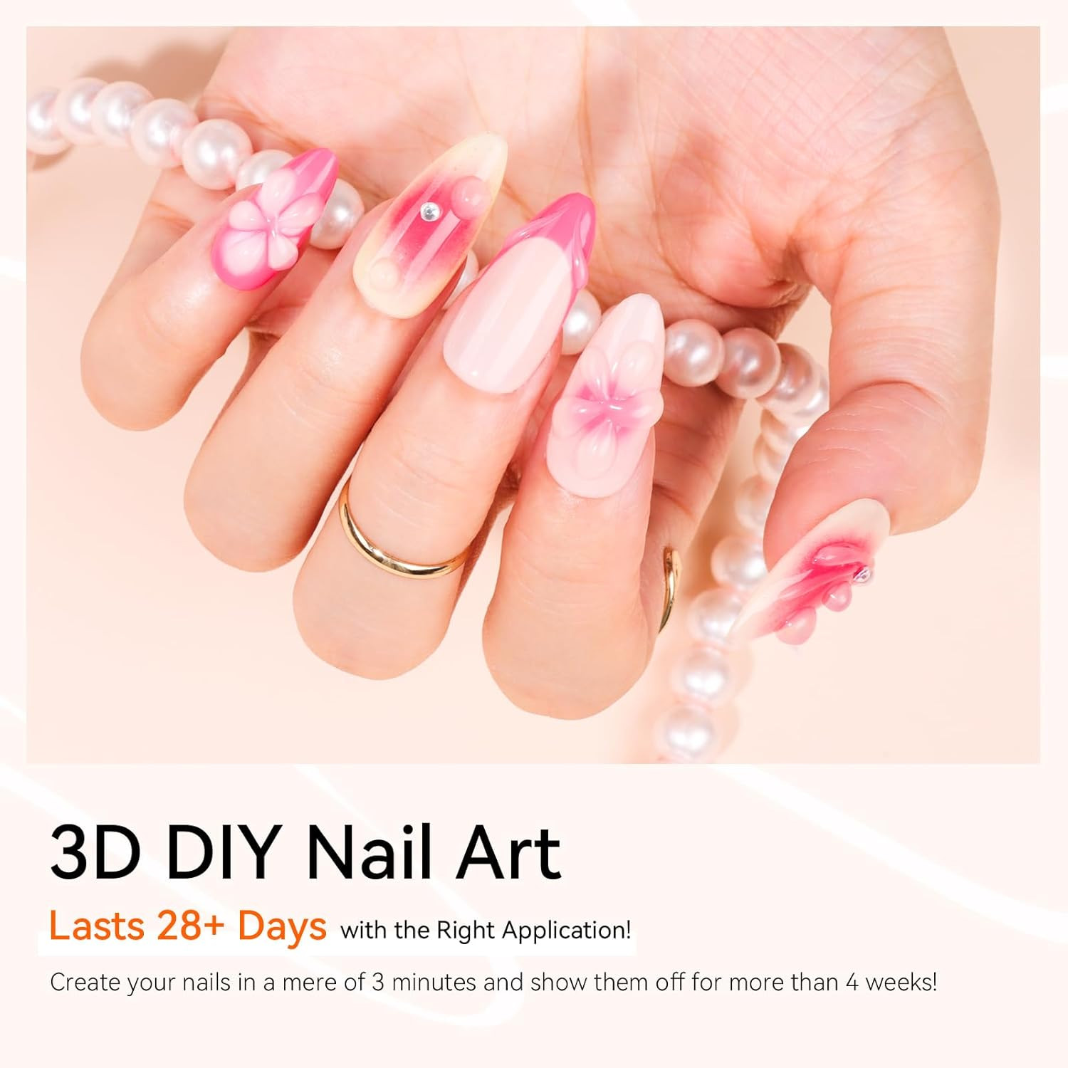 Makartt 3D Gel Nail Art, Sculpting Gel Glue for Drawing, Molding, Sculpture, Gem